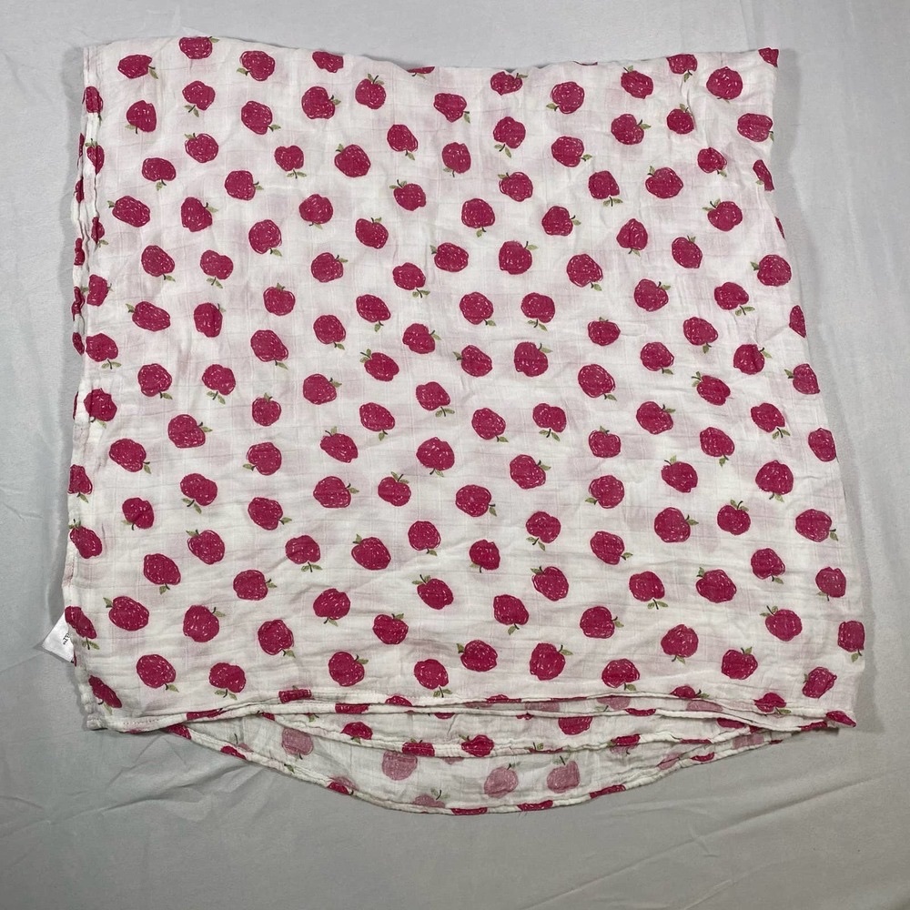 Angel Dear Apple Swaddle Blanket 47” x 47”*Bamboo Cotton Lightweight
